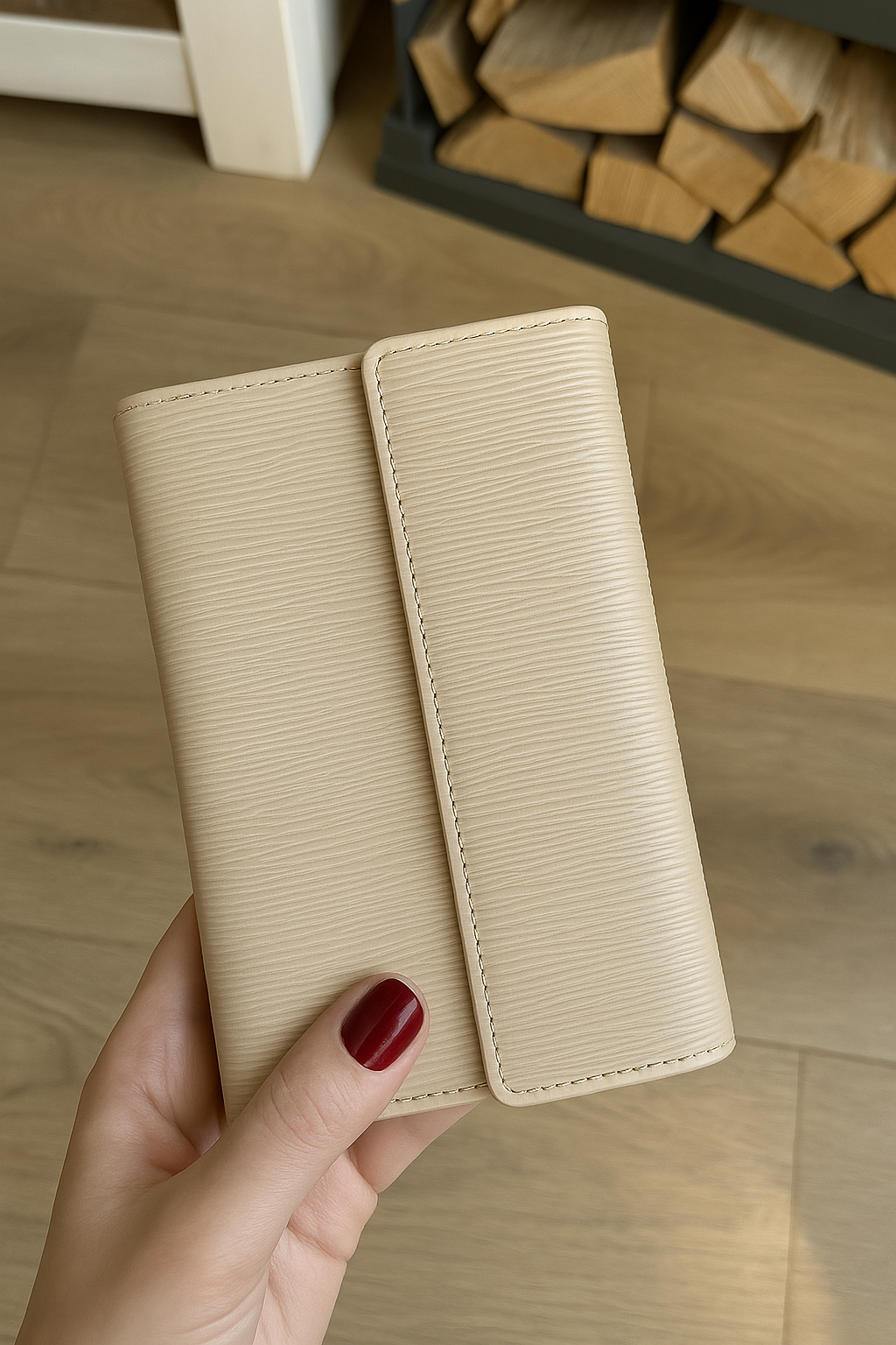 luxe binder A6 - beige
