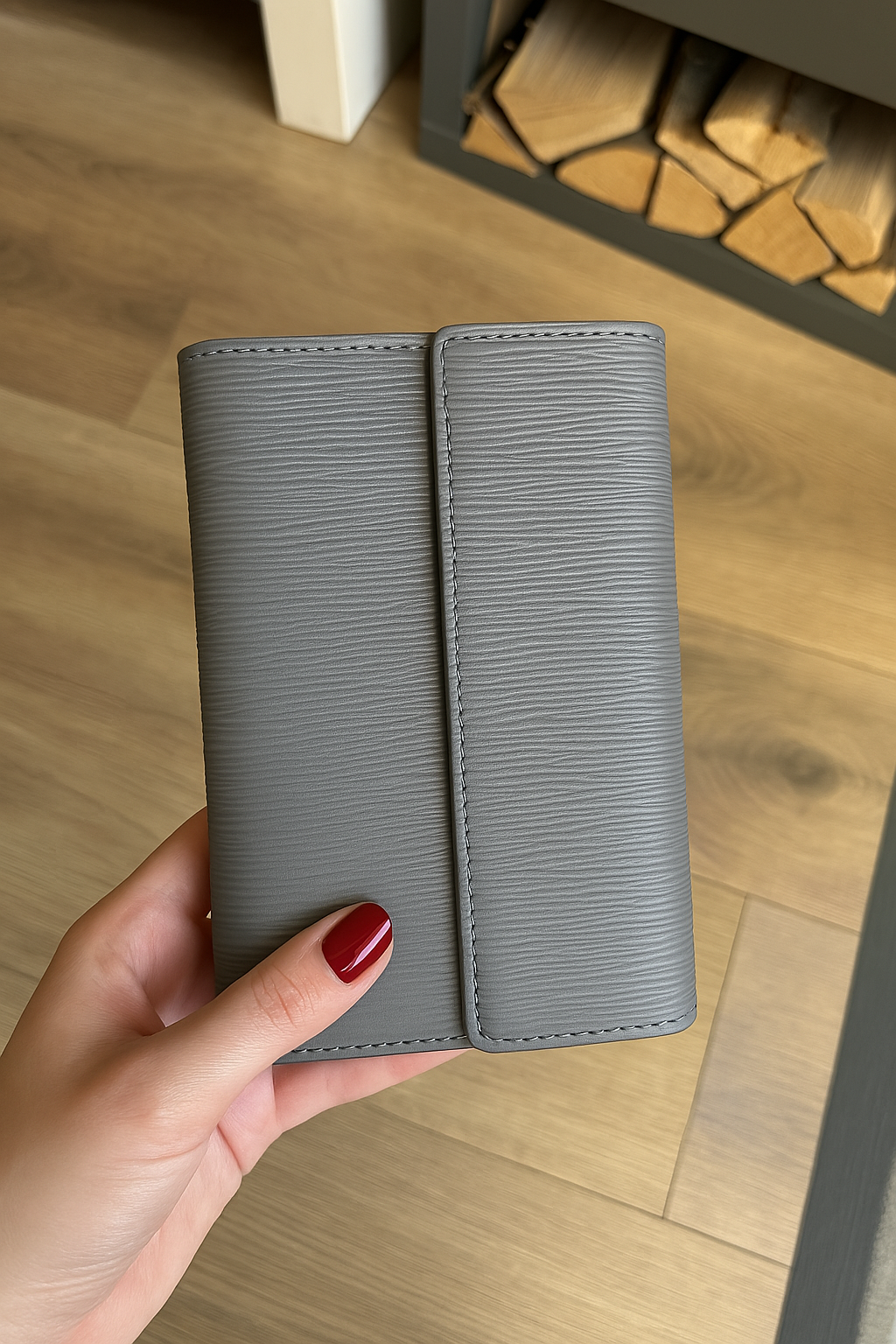 luxe binder A6 - grijs