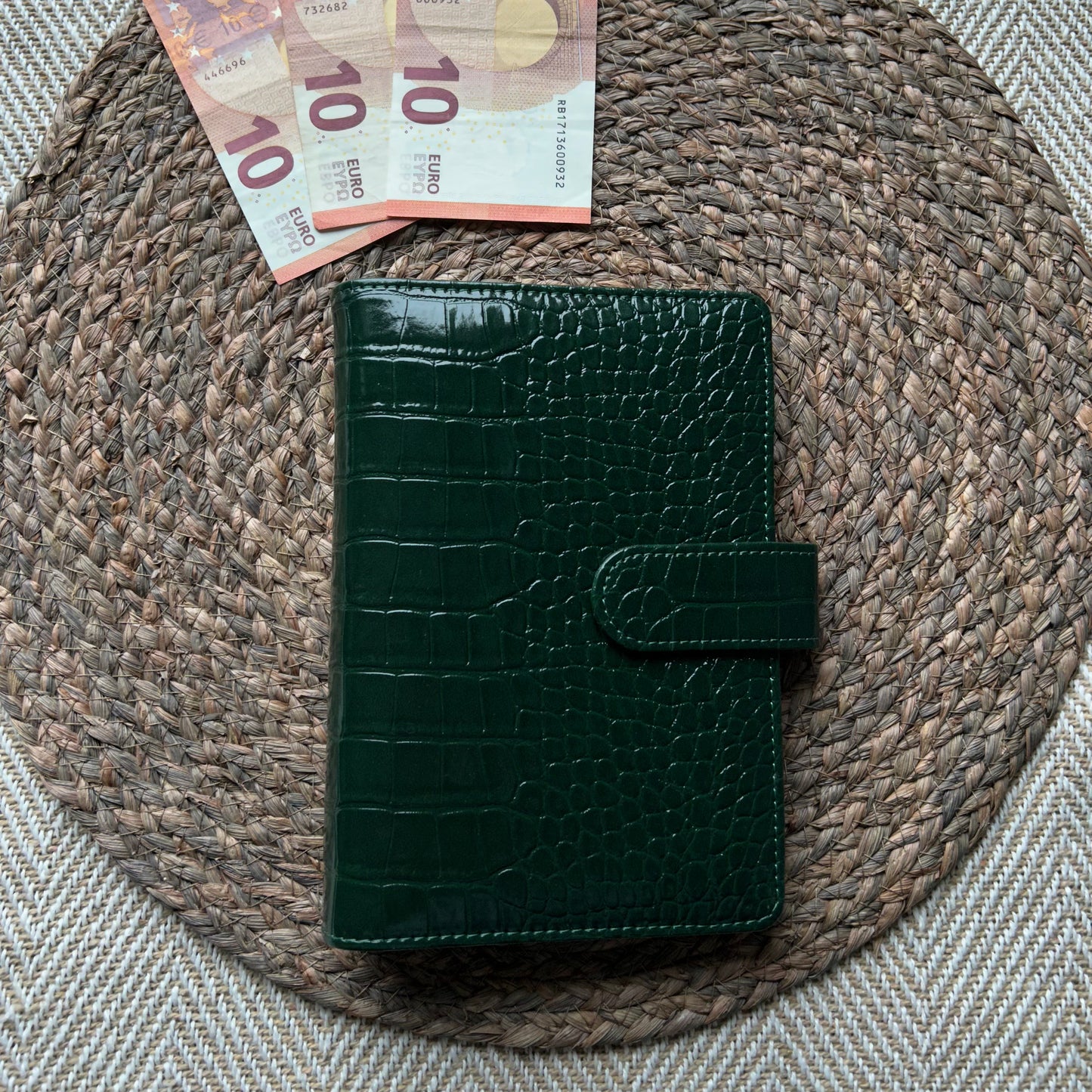 Binder A6 - snake donker groen