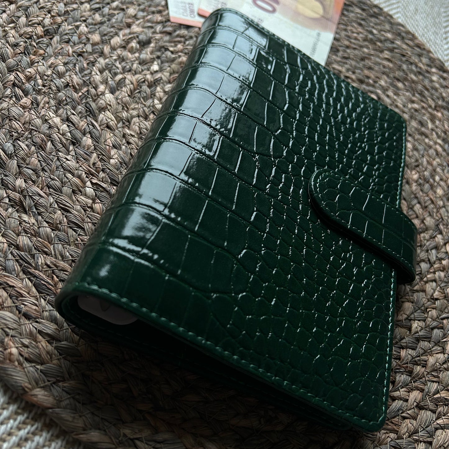 Binder A6 - snake donker groen