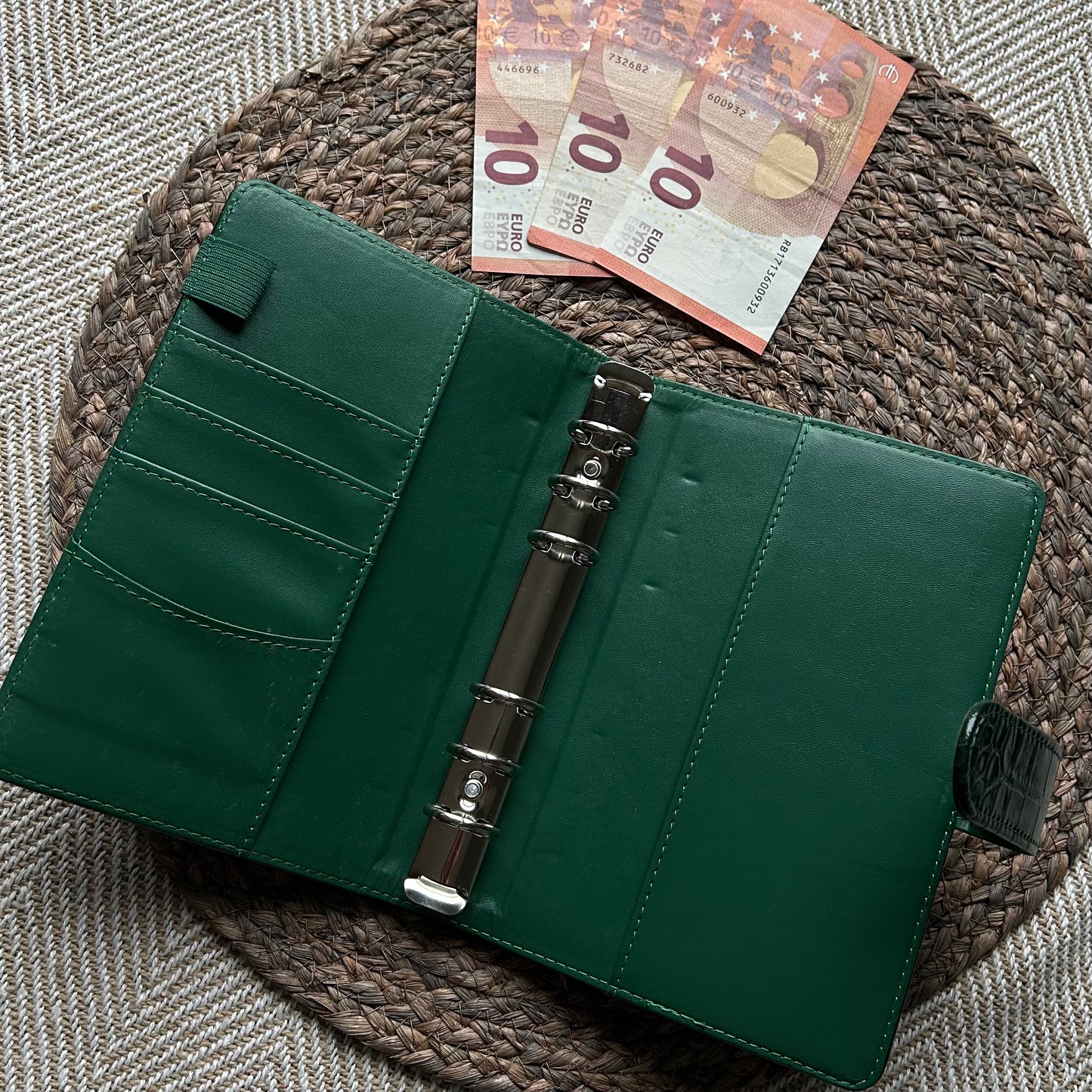 Binder A6 - snake donker groen