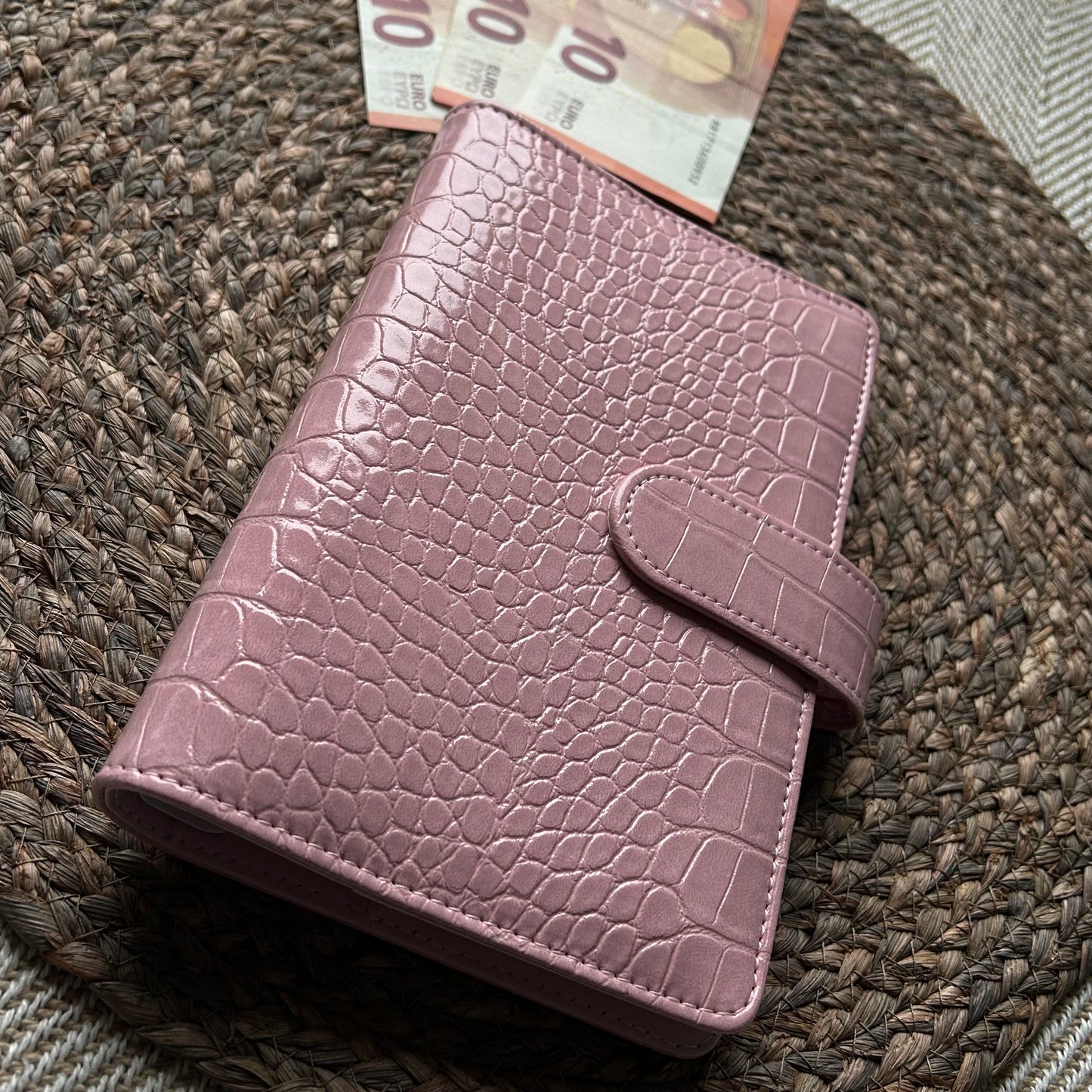 Binder A6 - snake licht roze