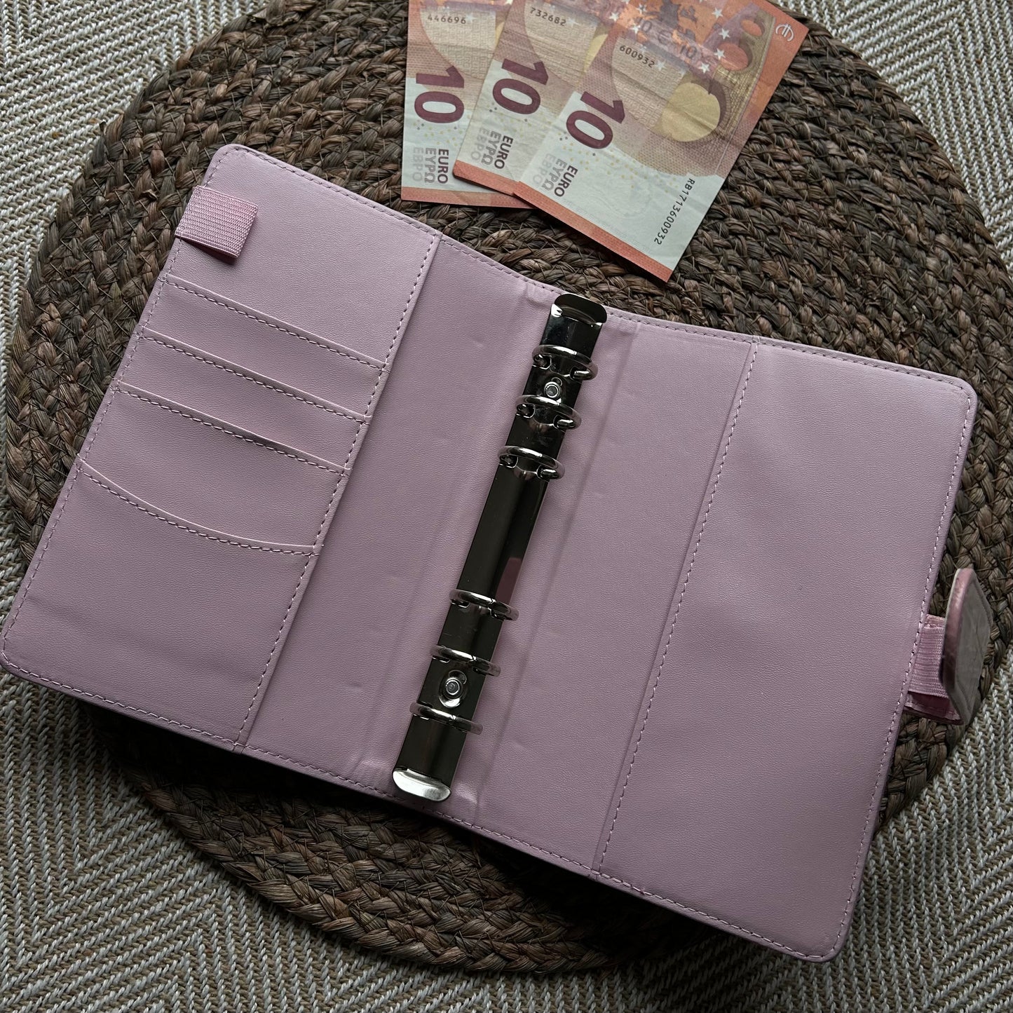 Binder A6 - snake licht roze
