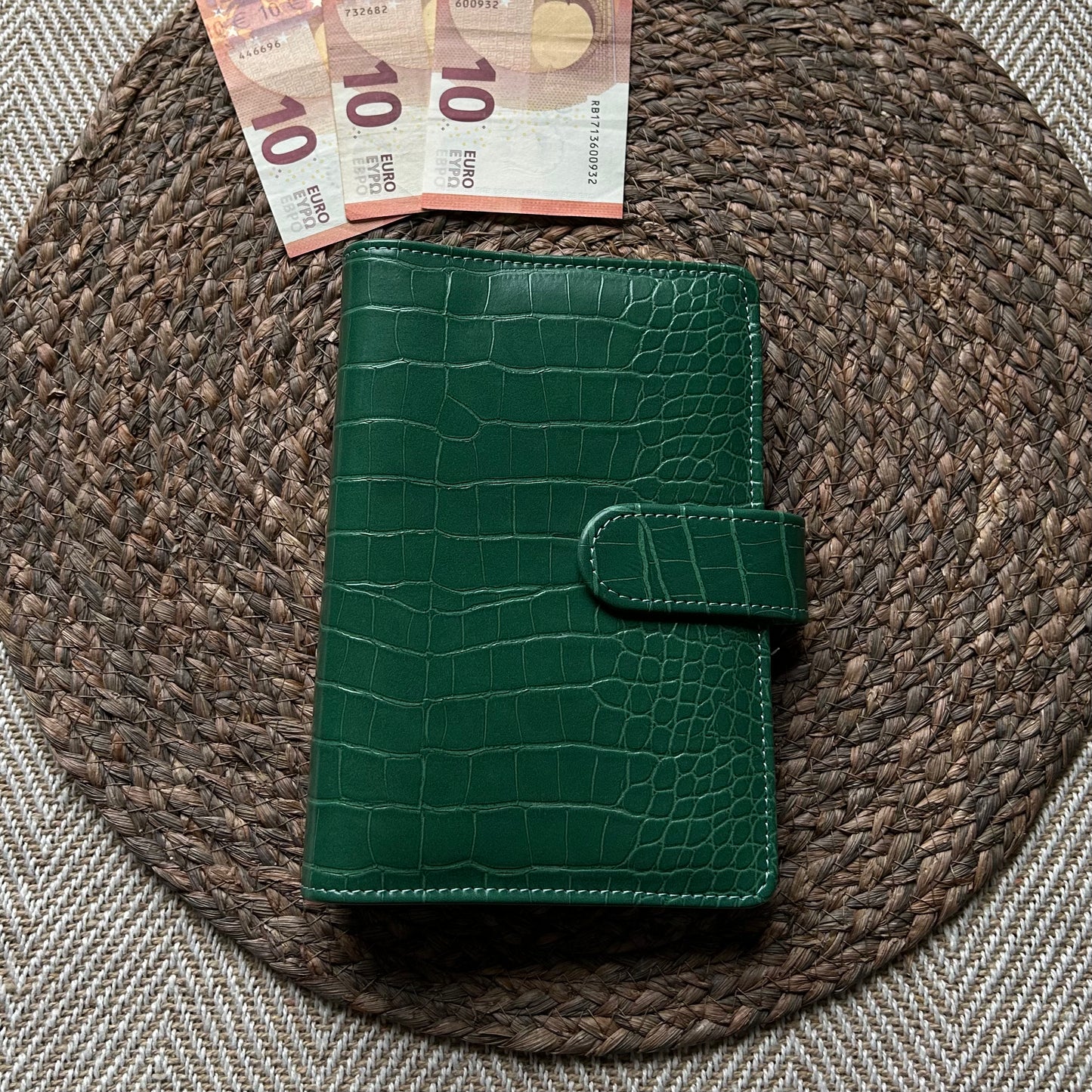 Binder A6 - snake groen