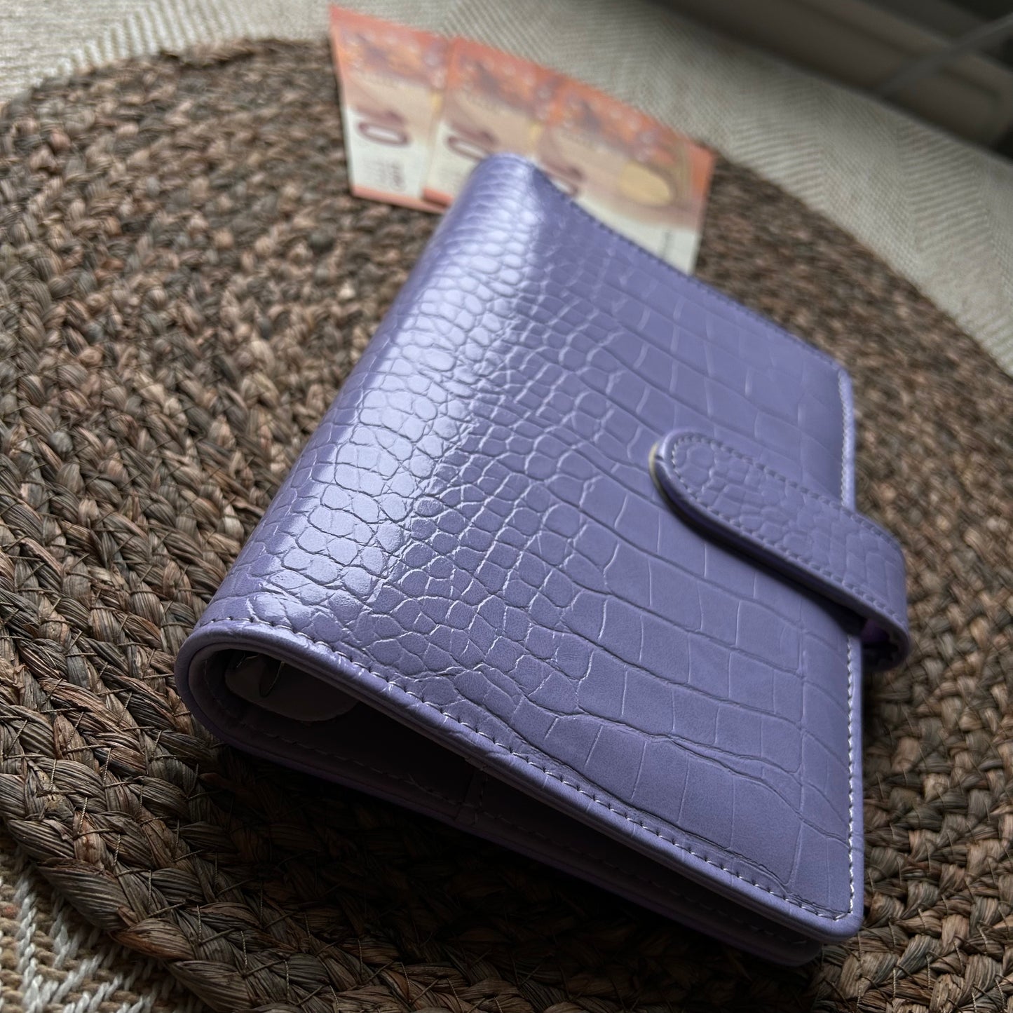 Binder A6 - snake lila paars