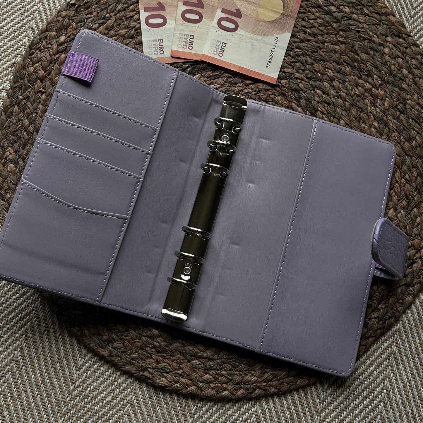 Binder A6 - snake lila paars