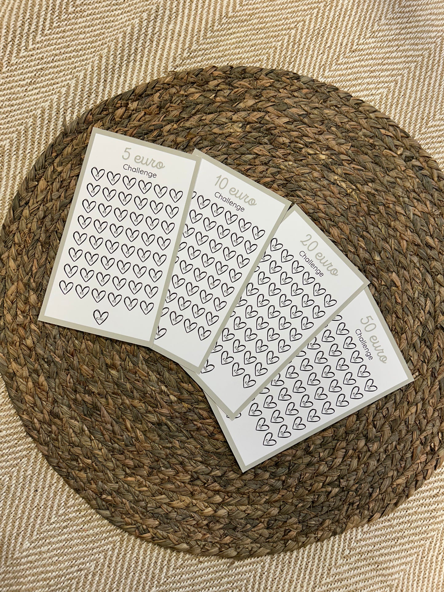 Challenge combi €5, €10, €20 & €50 - beige