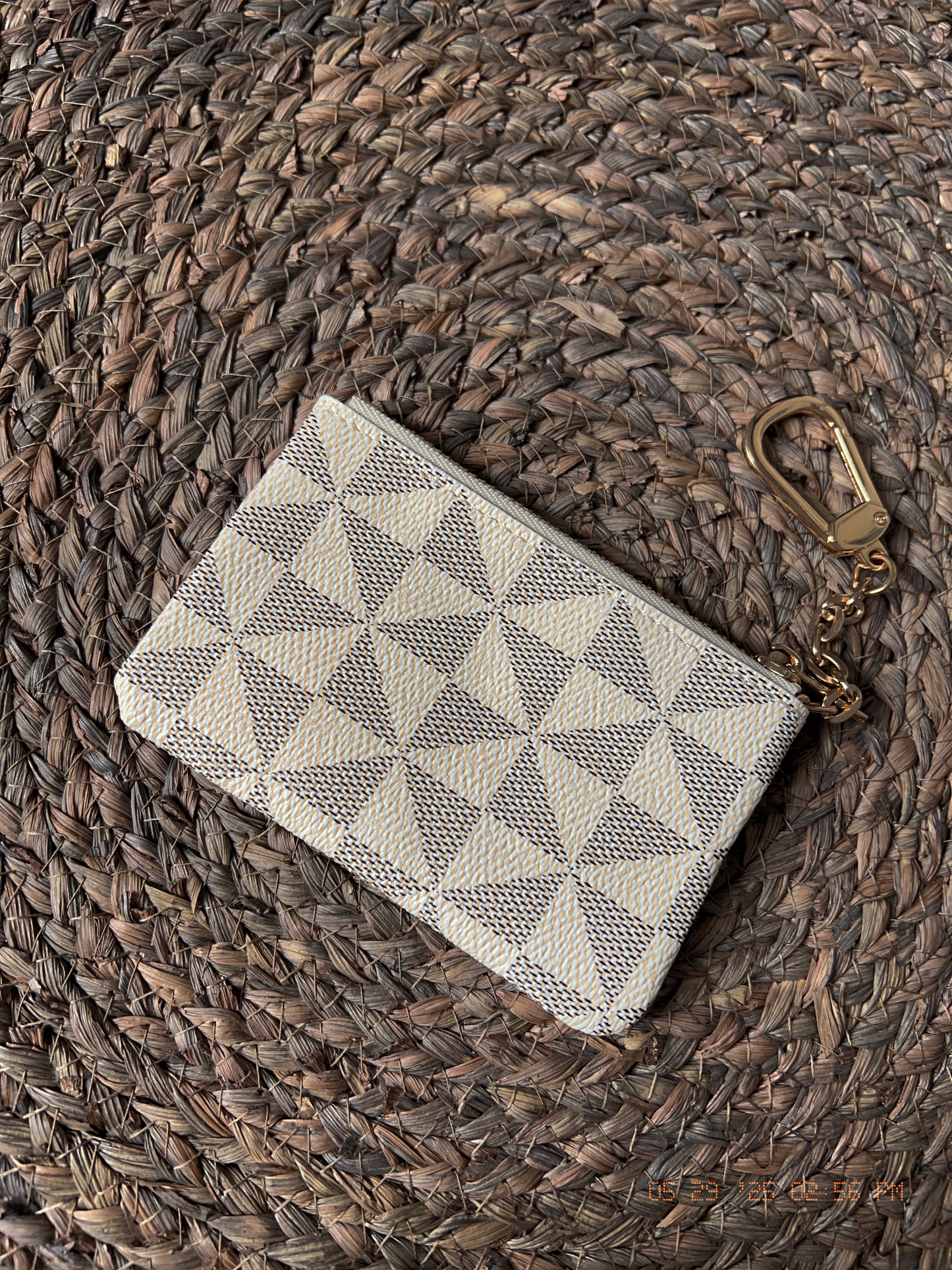 Kleingeld etui met sleutelhanger
