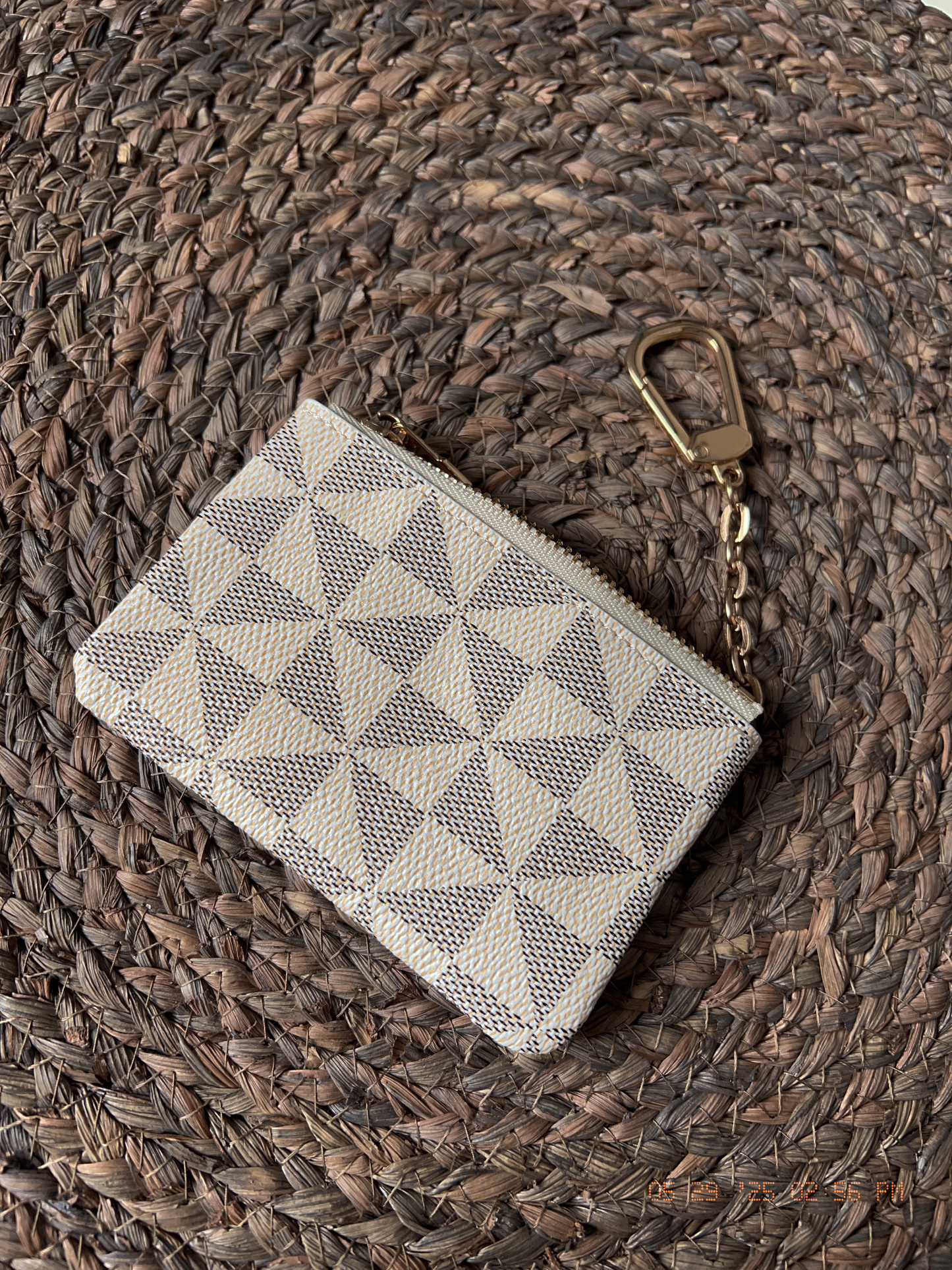 Kleingeld etui met sleutelhanger