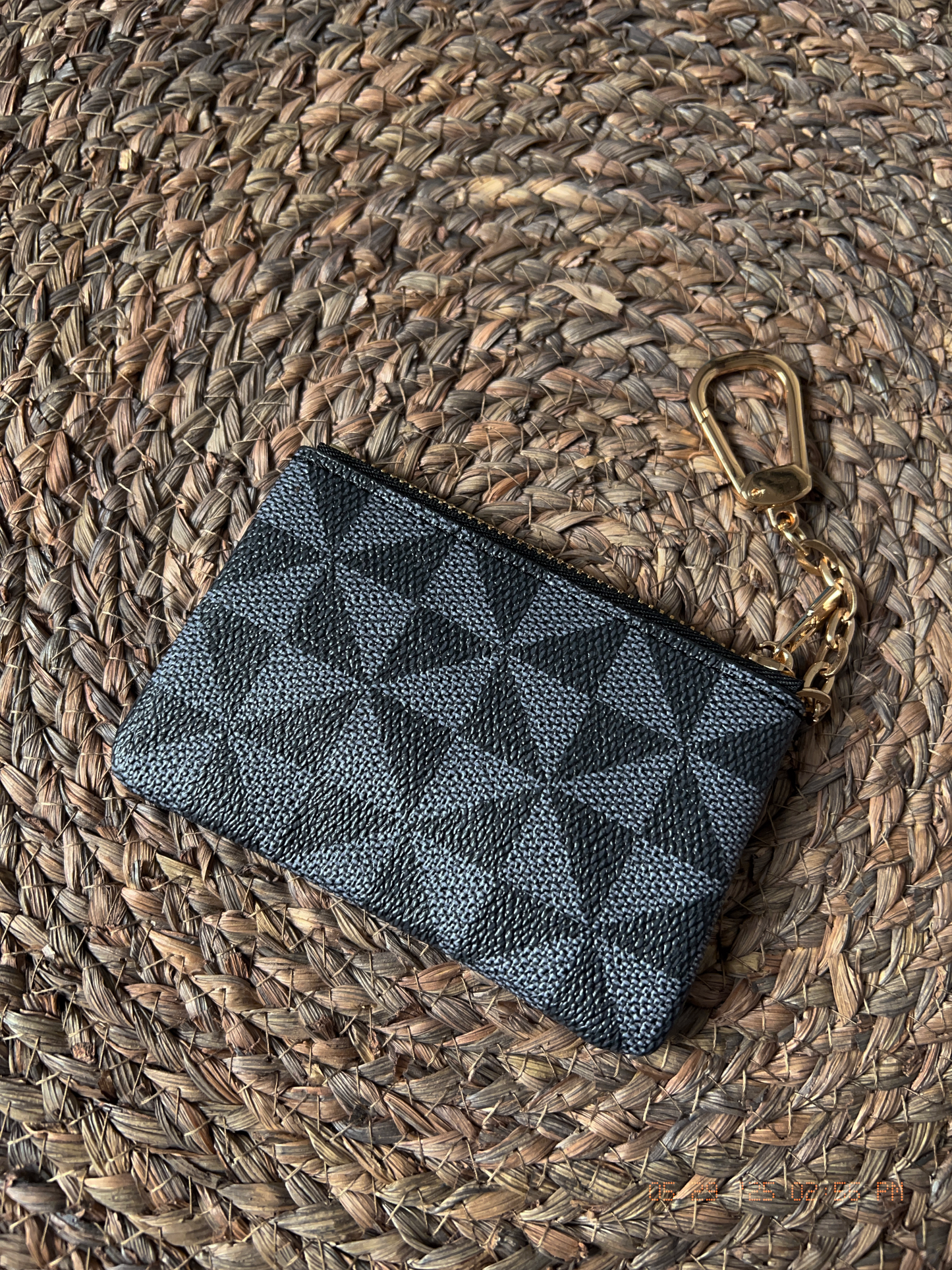 Kleingeld etui met sleutelhanger