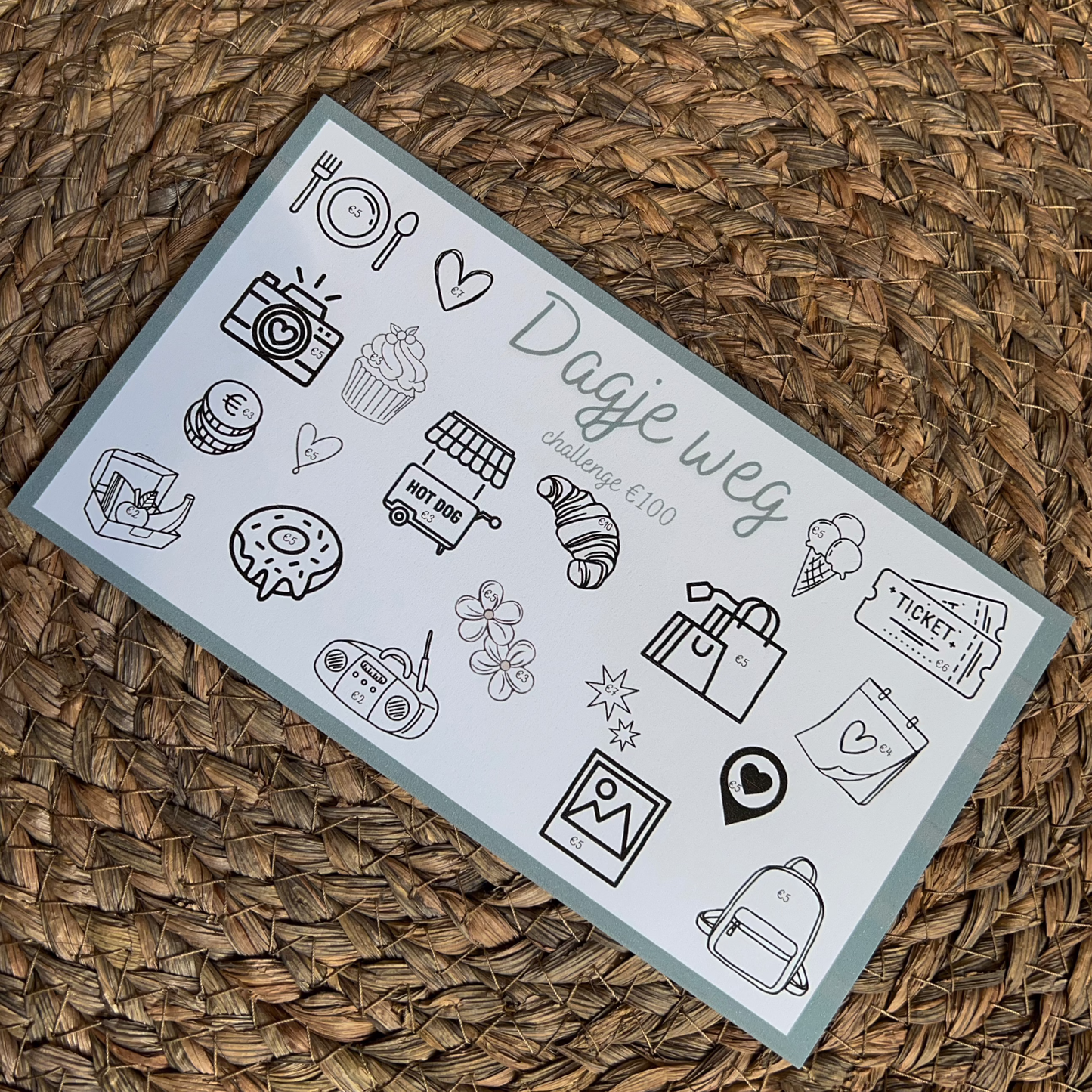 Dagje weg - symbolen €100