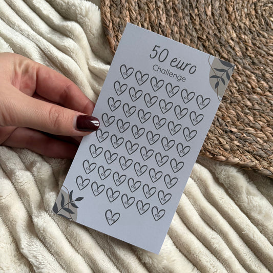 Challenge €50 - beige bloem