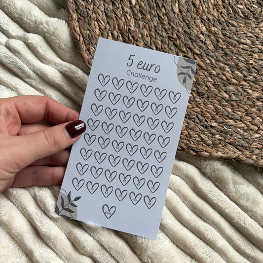 Challenge €5 - beige bloem