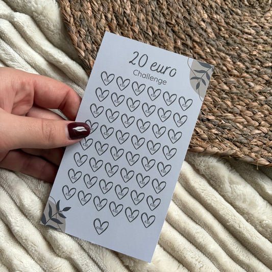 Challenge €20 - beige bloem