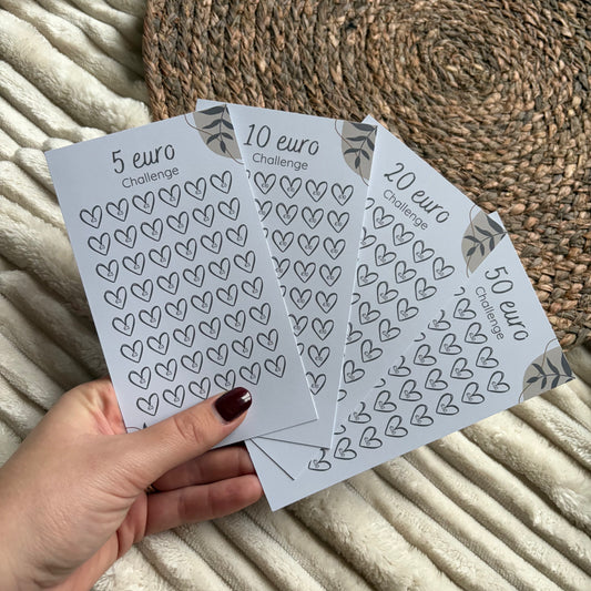 Challenge combi €5, €10, €20 & €50 beige bloem